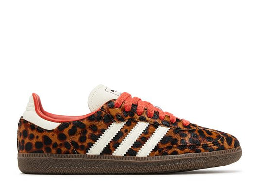 Adidas Samba OG Preveloved Red Leopard